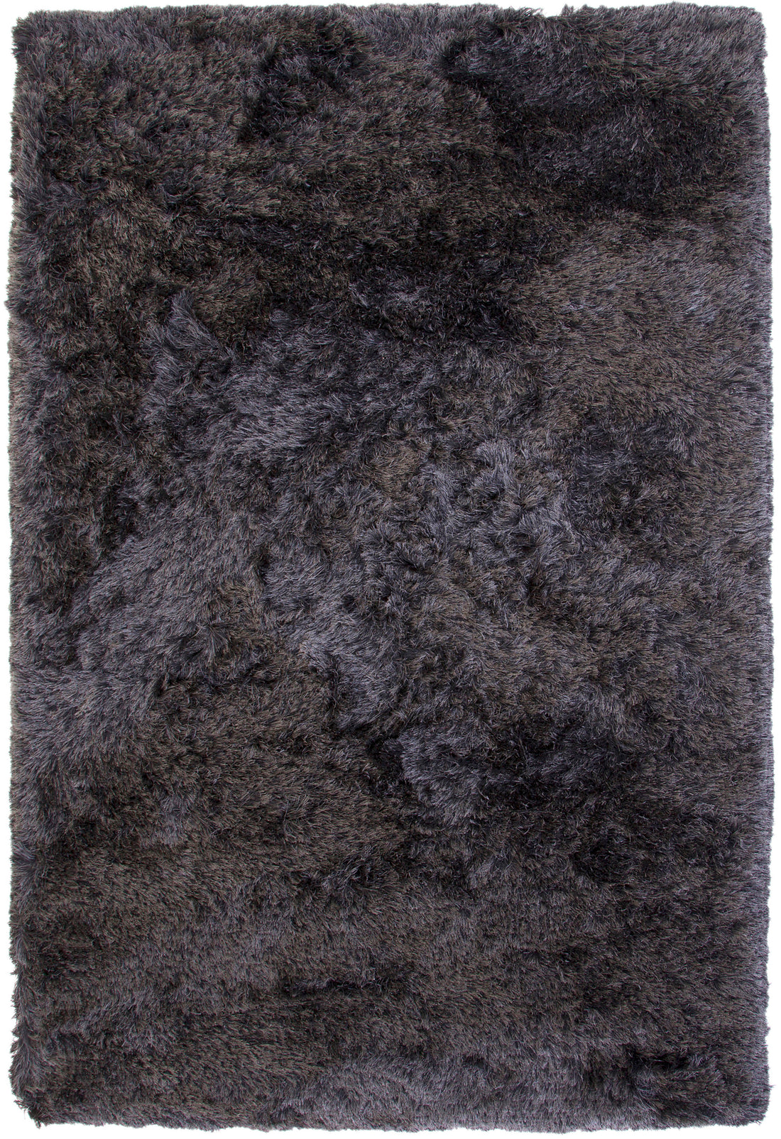 Shag Charcoal Area Rug 8X10 Charcoal Grey Polyester