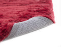 Ruby Faux Fur Area Rug 5X8 Red Acrylic