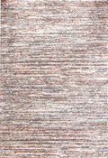 Ivory Multi Striped Area Rug 5X8 Ivory Olefin