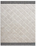 Denali Bijou Cream Polypropylene Tufted Area Rug 8X10 Cream Polypropylene