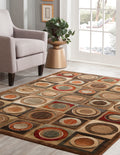 Leyden Black Ivory Area Rug 5X8 Black Chenille