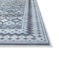 Fallon Blue Charcoal Grey Ivory Area Rug 5X8 Blue Viscose