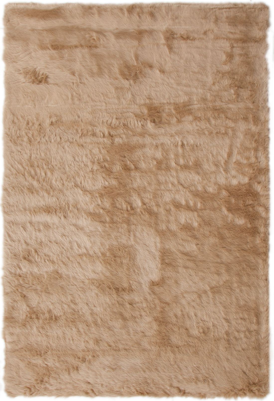 Tan Faux Fur Area Rug 8X10 Tan Acrylic