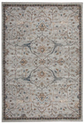 Saffron Beige, Blue, And Brown Area Rug 8X10 Light Blue Viscose