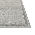 Benzara Gray Viscose Area Rug 5X8 Gray Viscose