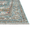 Laa Highland Blue Natural Coral Ivory Area Rug 4X6 Blue Polypropylene