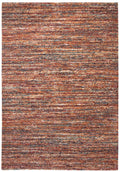 Zira Red Multi Area Rug 5X8 Red Olefin