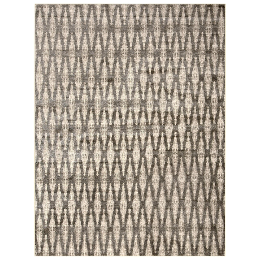 Mesilla Ivory Lt. Brown Area Rug 5X8 Ivory Viscose