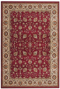 Valentino Red Area Rug 8X10 Red Viscose