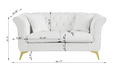 Chesterfield Sofa ,Stanford Sofahigh Quality Chesterfield Sofa ,White Colortufted And Wrinkled Fabric Sofa Contemporary Stanford Sofa .Rseater Tufted Sofa With Scroll Arm And Scroll Back White Velvet