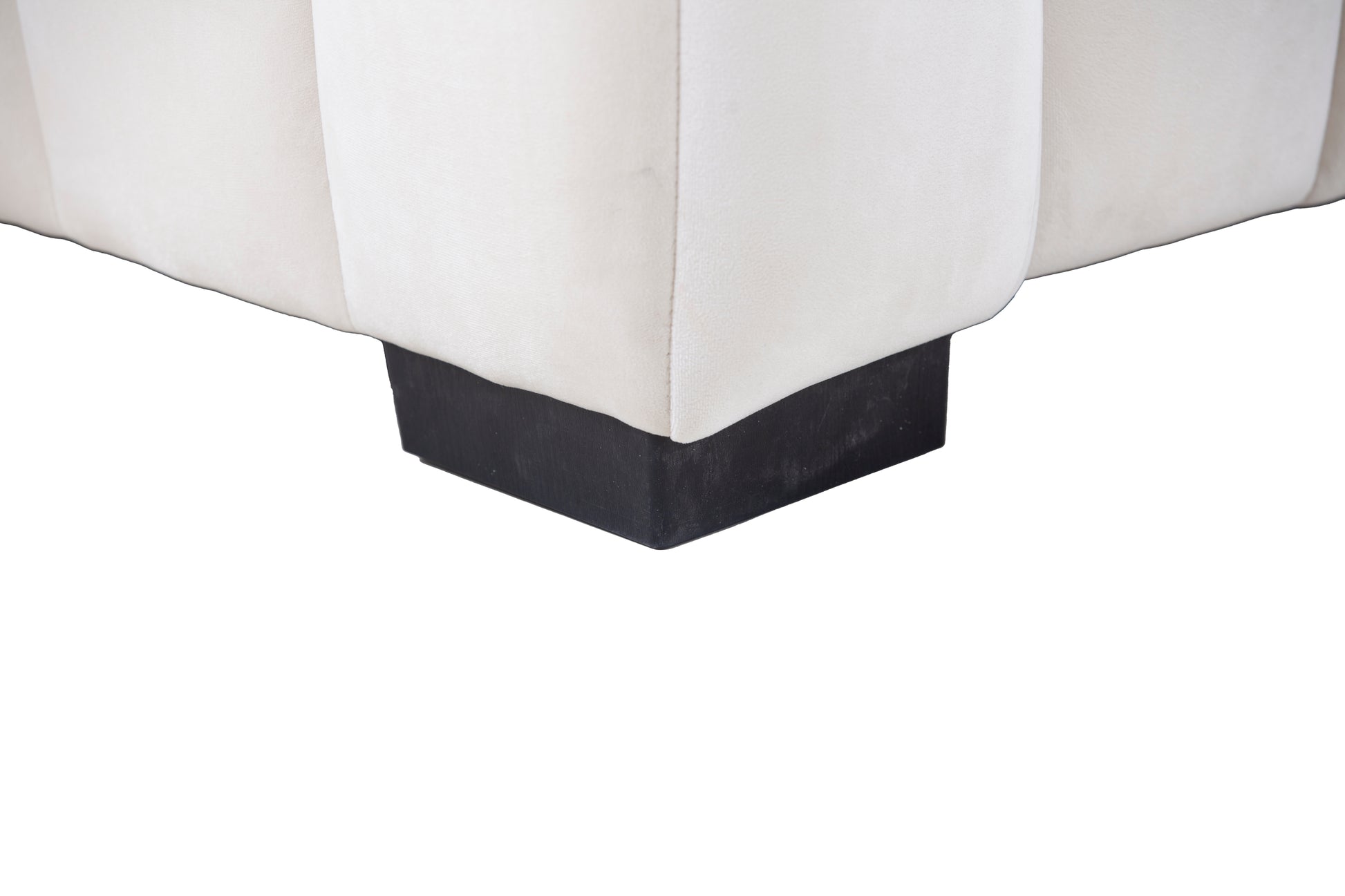 L Shape Sectional Sofa With Deep Tufted Velvet Upholstered Right Chaise Modular Sofa Beige Beige Fabric