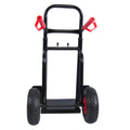 Heavy Duty Manual Truck With Double Handles 330 Lb Steel Trolley For Moving Heavy Platform Truck With 10 