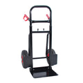 Heavy Duty Manual Truck With Double Handles 330 Lb Steel Trolley For Moving Heavy Platform Truck With 10 