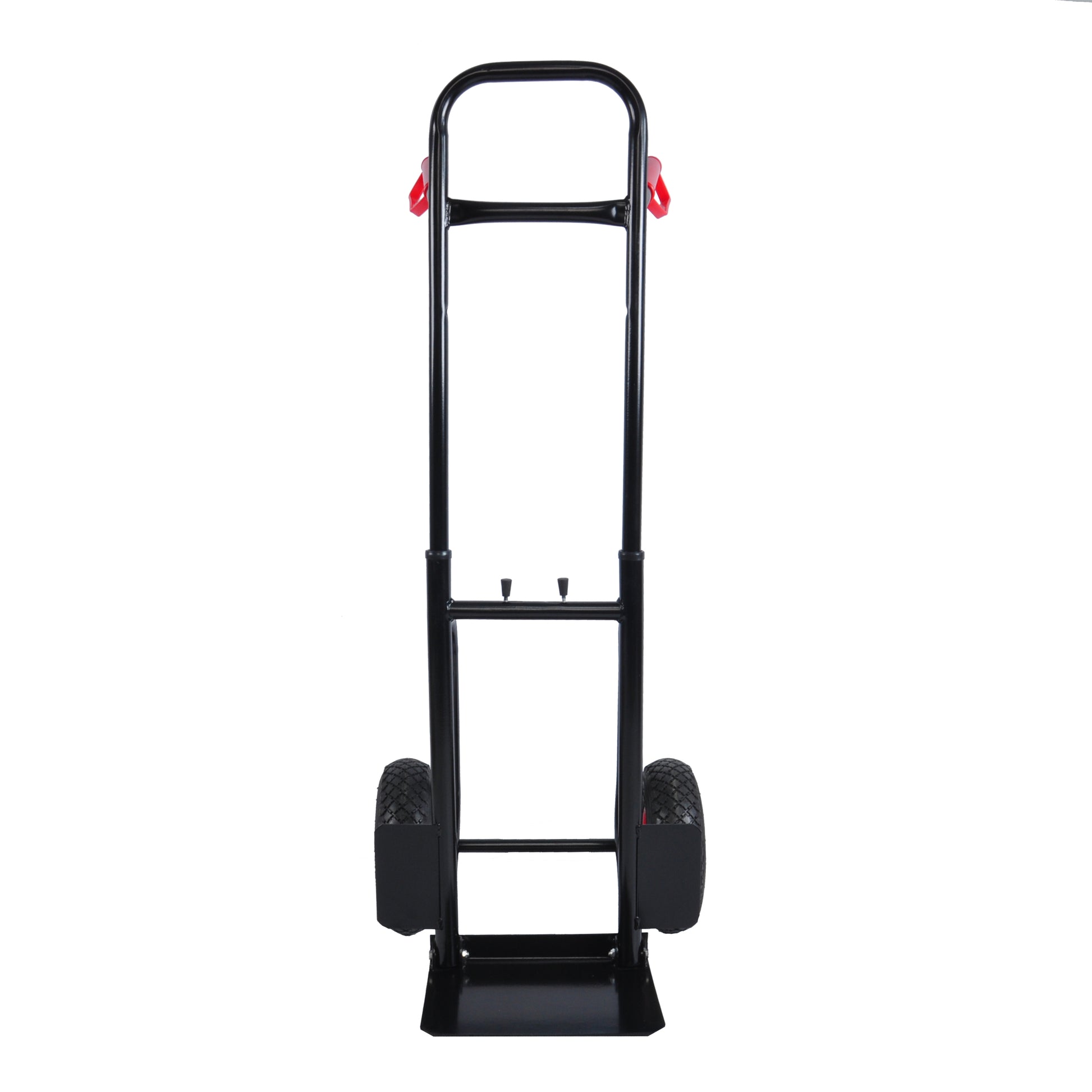 Heavy Duty Manual Truck With Double Handles 330 Lb Steel Trolley For Moving Heavy Platform Truck With 10 "Rubber Wheels For Moving Warehouse Garden Grocery Black Metal