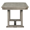 6 Piece Rubber Wood Dining Table Set With Beautiful Wood Grain Pattern Tabletop Solid Wood Veneer And Soft Cushion Gray Gray Solid Wood