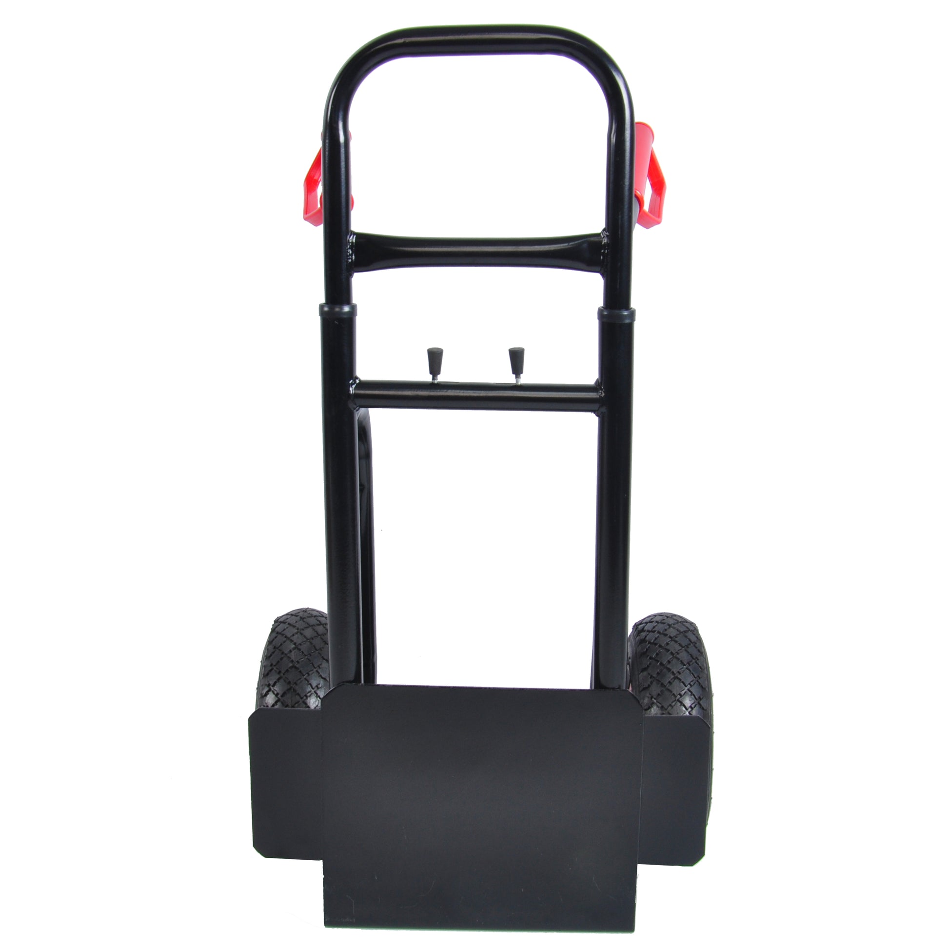 Heavy Duty Manual Truck With Double Handles 330 Lb Steel Trolley For Moving Heavy Platform Truck With 10 "Rubber Wheels For Moving Warehouse Garden Grocery Black Metal