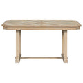 6 Piece Rubber Wood Dining Table Set With Beautiful Wood Grain Pattern Tabletop Solid Wood Veneer And Soft Cushion Natural Wood Wash Natural Wood Wash Solid Wood