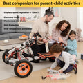 Modular Design High Strength Material Electric Innovation Kart, More Than 20 Kinds Of Assembly Methods, Suitable For Outdoor Sports, Parent Child Interaction Silver Aluminum