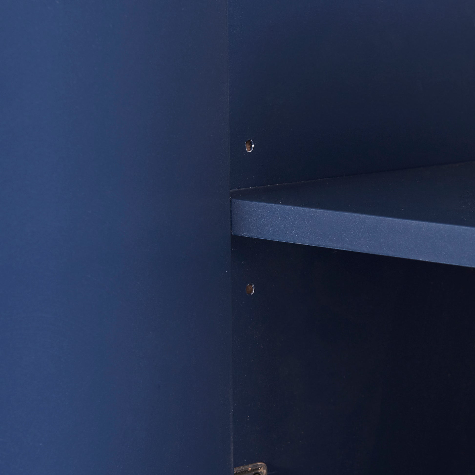 Modern Sideboard Elegant Buffet Cabinet With Large Storage Space For Dining Room, Entryway Navy Navy Particle Board