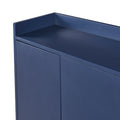 Modern Sideboard Elegant Buffet Cabinet With Large Storage Space For Dining Room, Entryway Navy Navy Particle Board