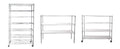 7 Tier Wire Shelving Unit, 2450 Lbs Nsf Height Adjustable Metal Garage Storage Shelves With Wheels, Heavy Duty Storage Wire Rack Metal Shelves Chrome Chrome Iron Plastic