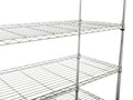 7 Tier Wire Shelving Unit, 2450 Lbs Nsf Height Adjustable Metal Garage Storage Shelves With Wheels, Heavy Duty Storage Wire Rack Metal Shelves Chrome Chrome Iron Plastic