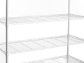 7 Tier Wire Shelving Unit, 2450 Lbs Nsf Height Adjustable Metal Garage Storage Shelves With Wheels, Heavy Duty Storage Wire Rack Metal Shelves White White Iron Plastic