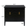 2 Door Wooden Cabinets, Black Wood Cabinet Vintage Style Sideboard For Living Room Dining Room Office Black Mdf