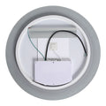 24 Inch Switch Held Memory Led Mirror, Wall Mounted Vanity Mirrors, Bathroom Anti Fog Mirror, Dimmable Bathroom Mirror Silver Glass
