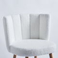 1 4,5Pieces Table And Chair,Black And White Dining Sets,Kitchen Sets,Coffee Sets,Mdf Table And Fabric Chair White Metal
