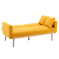 Coolmore Velvet Sofaaccent Sofa .Seat Sofa With Metal Feet Mustand Teddy Polyester