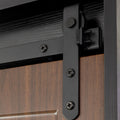 71 Inch Closets,Large Closetslaundry Cabinets,Plastic Suction Process,Farmslide Barndoors,Saveopenspace,Brand Hardware,Silent Slide,Can Be Used For The Bedroom,Cloakroom,Livingroom,Color:Black Brown 5 Or More Spaces Black Brown Brown Drawers Included