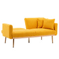 Coolmore Velvet Sofaaccent Sofa .Seat Sofa With Metal Feet Mustand Teddy Polyester