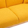 Coolmore Velvet Sofaaccent Sofa .Seat Sofa With Metal Feet Mustand Teddy Polyester