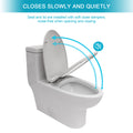 Ceramic One Piece Toilet,Dual Flush With Soft Clsoing Seat White Ceramic