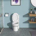 Ceramic One Piece Toilet,Single Flush With Soft Clsoing Seat White Ceramic