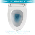 Ceramic One Piece Toilet,Single Flush With Soft Clsoing Seat White Ceramic