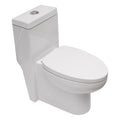 Ceramic One Piece Toilet,Dual Flush With Soft Clsoing Seat White Ceramic