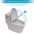 Ceramic One Piece Toilet,Single Flush With Soft Clsoing Seat White Ceramic