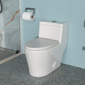 Ceramic One Piece Toilet,Dual Flush With Soft Clsoing Seat White Ceramic