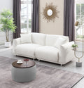 Video Round Ottoman Set With Storage, 2 In 1 Combination, Round Coffee Table, Square Foot Rest Footstool For Living Room Bedroom Entryway Office Gray Velvet