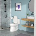 Ceramic One Piece Toilet,Single Flush With Soft Clsoing Seat White Ceramic