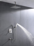 Ceiling Mounted Shower System Combo Set With Handheld And 16