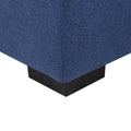 Sectional Sofa With Ottoman Diy Combination Sofa Blue Dark Blue Fabric