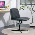 Black High Grade Pu Material. Home Computer Chair Office Chair Adjustable 360 Swivel Cushion Chair With Black Foot Swivel Chair Makeup Chair Study Desk Chair. No Wheelsw115167391 Black Foam Pu