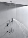 Ceiling Mounted Shower System Combo Set With Handheld And 16