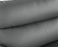 Genuine Leather Loveseat Gray Foam Leather