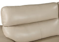 Genuine Leather Chair Beige Foam Leather