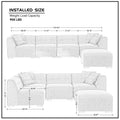 Sectional Sofa With Removable Ottoman Green Green Fabric