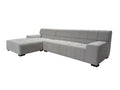 Sectional Sofa Light Grey Light Grey Fabric